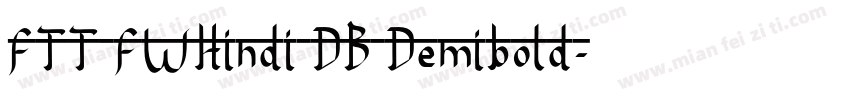 FTT FWHindi DB Demibold字体转换